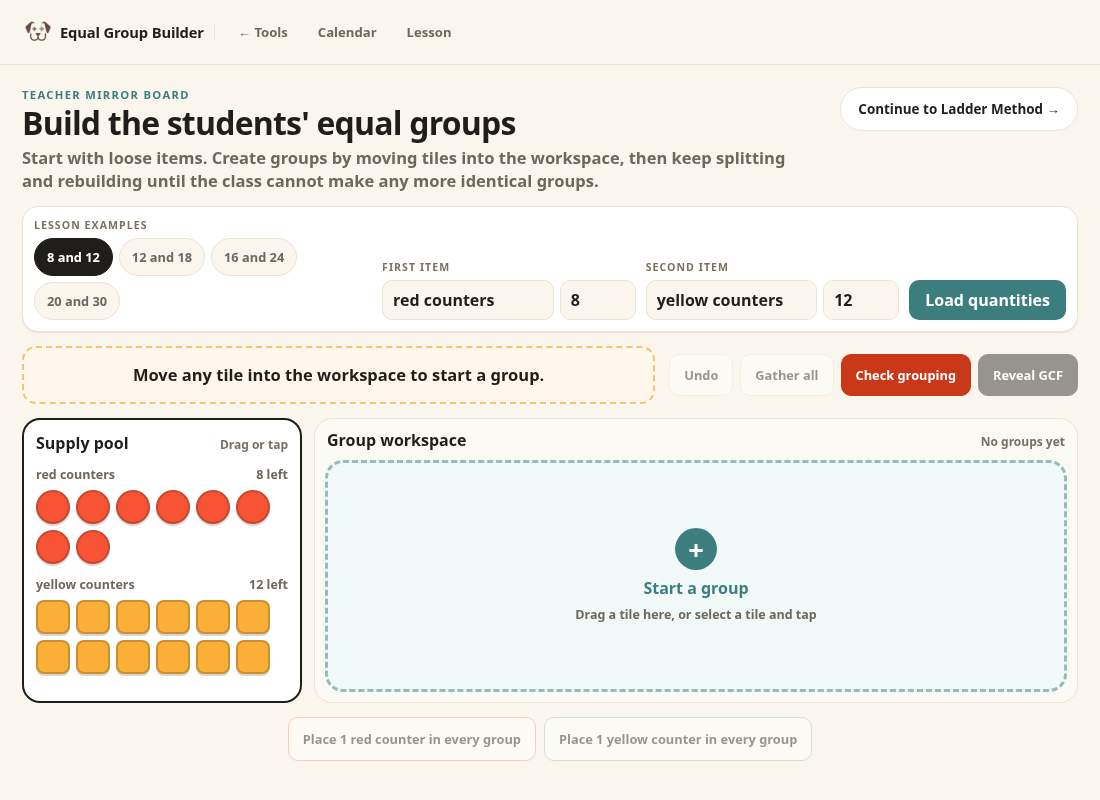 Preview of Equal Group Builder