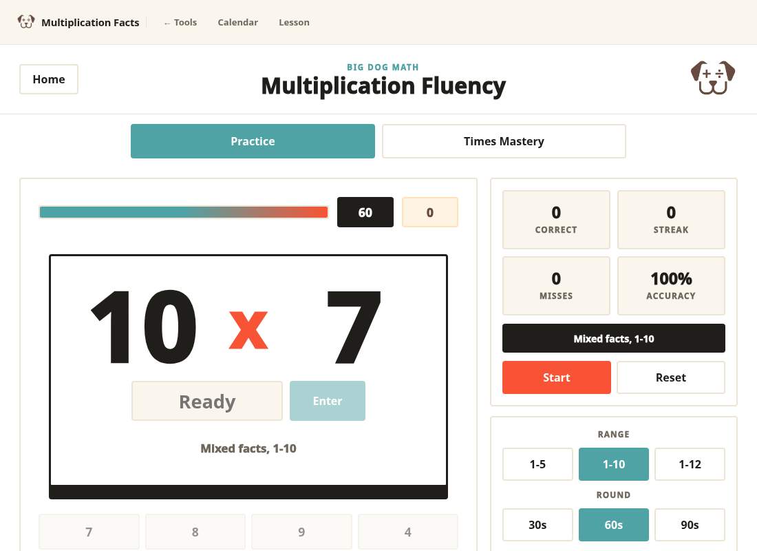 Preview of Multiplication Facts