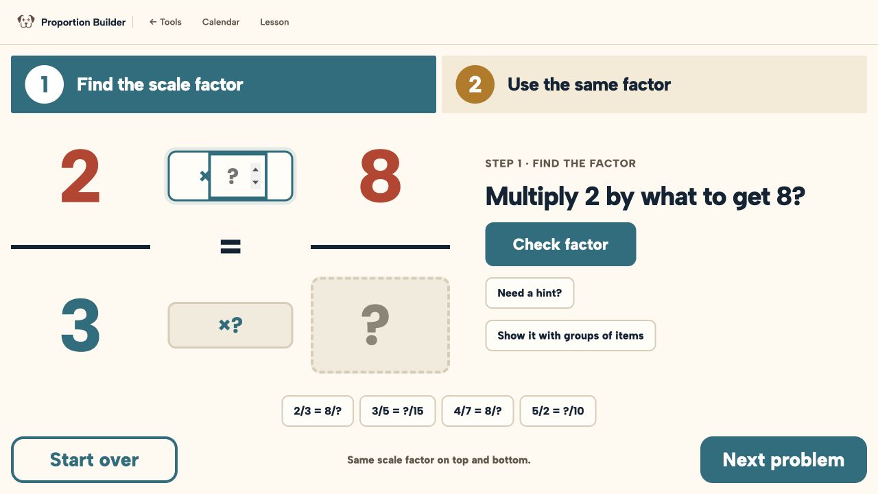Preview of Proportion Builder